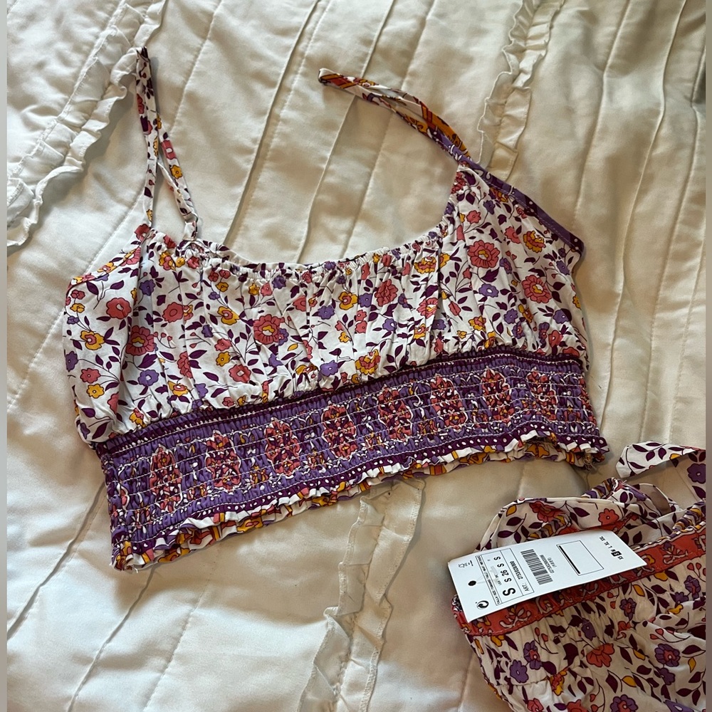 Two piece floral set